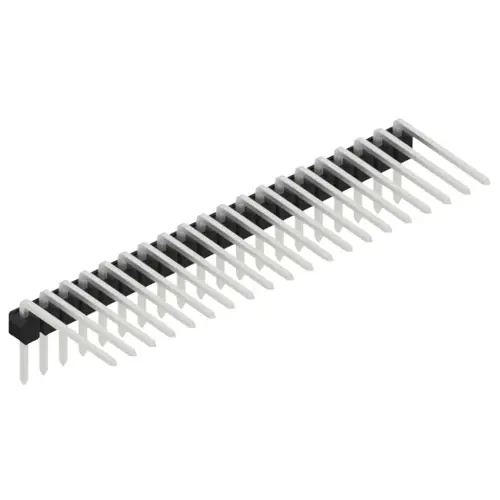 Ausverkauf Stiftleiste, 20-polig, RM 2.54 mm, abgewinkelt, schwarz, 10056215