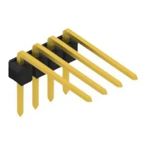 Sichere Zahlung Stiftleiste, 4-polig, RM 2.54 mm, abgewinkelt, schwarz, 10056200