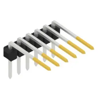 Stiftleiste, 6-polig, RM 2.54 mm, abgewinkelt, schwarz, SL31316S Billig