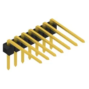 Stiftleiste, 7-polig, RM 2.54 mm, abgewinkelt, schwarz, 10056204 Bestpreis