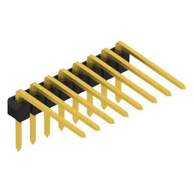 Stiftleiste, 8-polig, RM 2.54 mm, abgewinkelt, schwarz, 10056206 Billig
