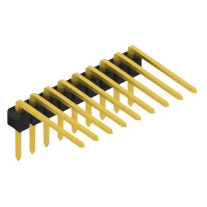 Stiftleiste, 9-polig, RM 2.54 mm, abgewinkelt, schwarz, SL31319G Wochenendangebot