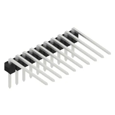 Stiftleiste, 10-polig, RM 2.54 mm, abgewinkelt, schwarz, SL315210Z Neue Ware