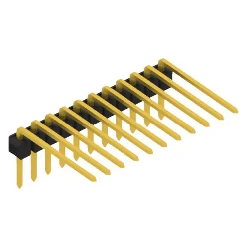 Gratis Versand Stiftleiste, 11-polig, RM 2.54 mm, abgewinkelt, schwarz, SL315211G