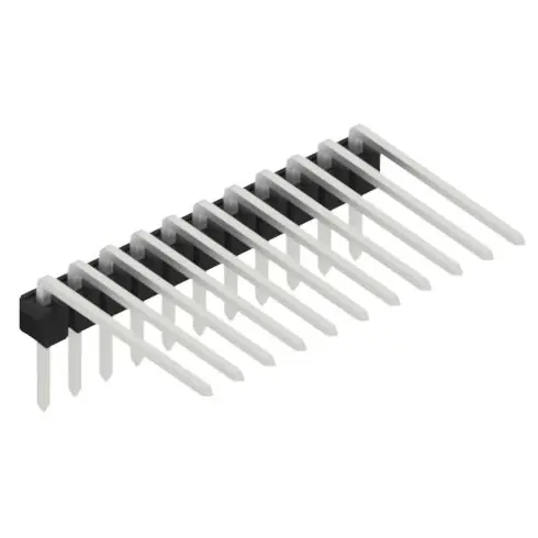 Stiftleiste, 11-polig, RM 2.54 mm, abgewinkelt, schwarz, SL315211Z Versand Am Gleichen Tag