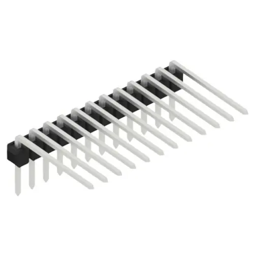 Beliebt Stiftleiste, 12-polig, RM 2.54 mm, abgewinkelt, schwarz, 10056235