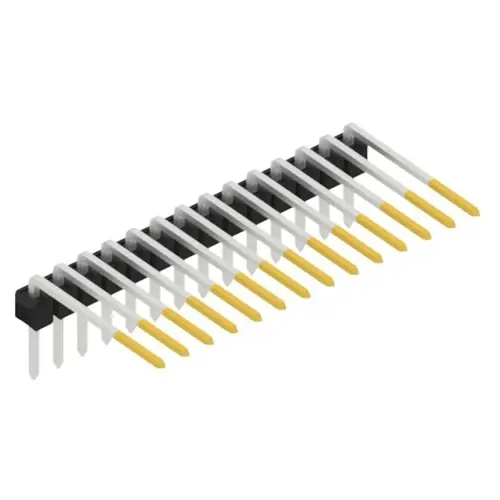 Top-Angebot Stiftleiste, 14-polig, RM 2.54 mm, abgewinkelt, schwarz, SL315214S