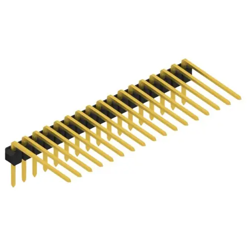 Beliebt Stiftleiste, 17-polig, RM 2.54 mm, abgewinkelt, schwarz, SL315217G