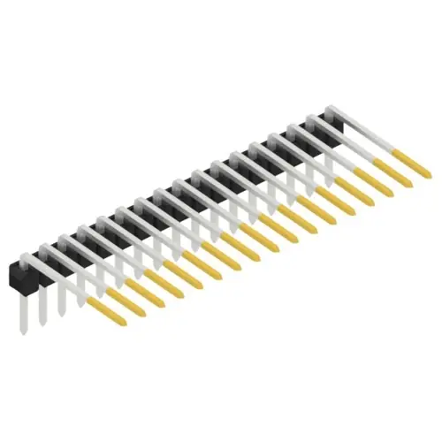 Stiftleiste, 17-polig, RM 2.54 mm, abgewinkelt, schwarz, SL315217S Bestseller