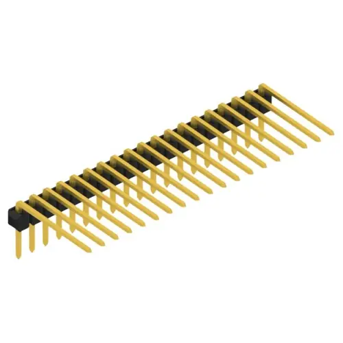 Stiftleiste, 19-polig, RM 2.54 mm, abgewinkelt, schwarz, SL315219G Sonderaktion