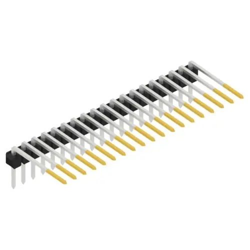 Sichere Zahlung Stiftleiste, 19-polig, RM 2.54 mm, abgewinkelt, schwarz, SL315219S