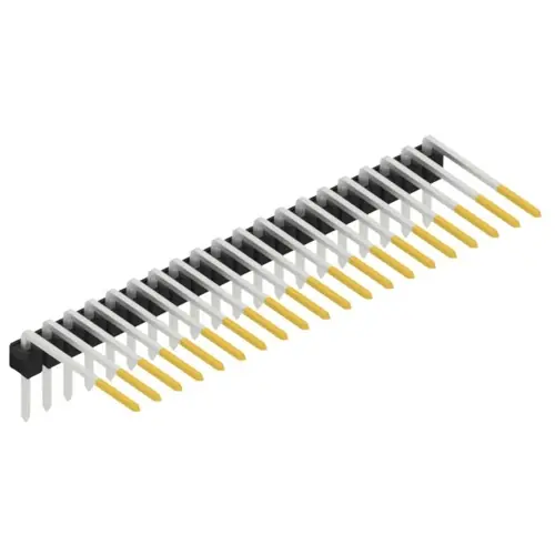 Stiftleiste, 20-polig, RM 2.54 mm, abgewinkelt, schwarz, SL315220S Letzte Chance