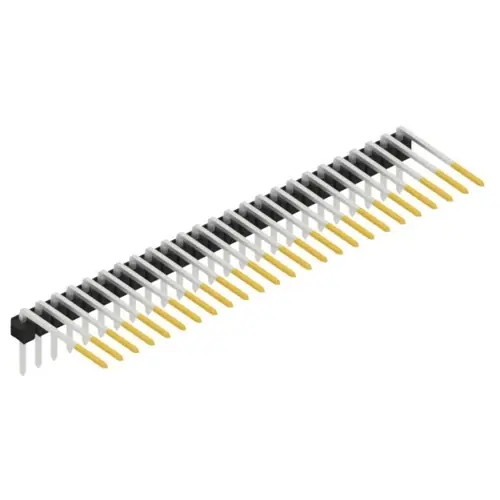 Garantierte Lieferung Stiftleiste, 25-polig, RM 2.54 mm, abgewinkelt, schwarz, SL315225S