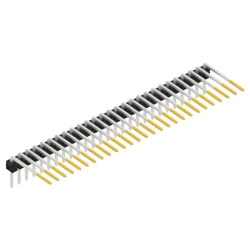 Günstig Stiftleiste, 27-polig, RM 2.54 mm, abgewinkelt, schwarz, SL315227S