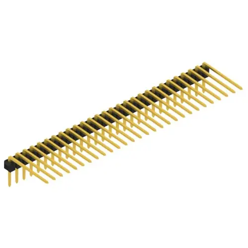 Stiftleiste, 28-polig, RM 2.54 mm, abgewinkelt, schwarz, SL315228G Neuheit