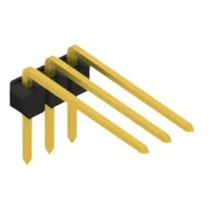 Stiftleiste, 3-polig, RM 2.54 mm, abgewinkelt, schwarz, 10126953 Top-Seller