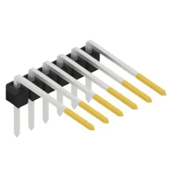 Stiftleiste, 6-polig, RM 2.54 mm, abgewinkelt, schwarz, SL31526S Preisreduziert
