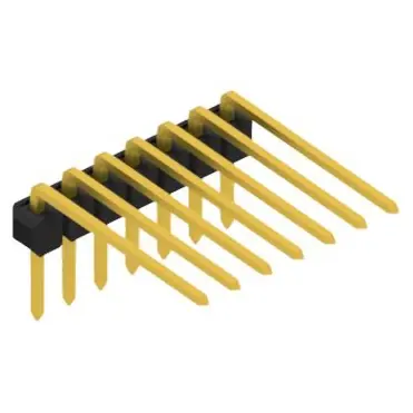 Aktuell Stiftleiste, 7-polig, RM 2.54 mm, abgewinkelt, schwarz, SL31527G