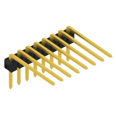 Expressversand Stiftleiste, 8-polig, RM 2.54 mm, abgewinkelt, schwarz, 10056230