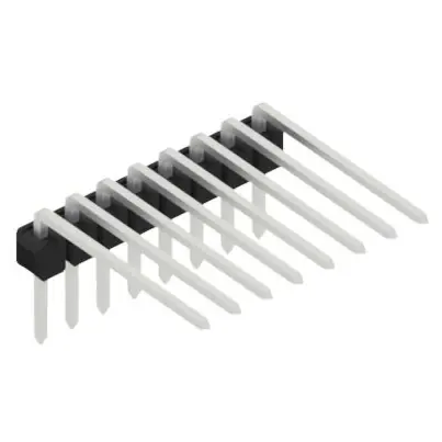 Stiftleiste, 8-polig, RM 2.54 mm, abgewinkelt, schwarz, 10056231 Knallerangebot