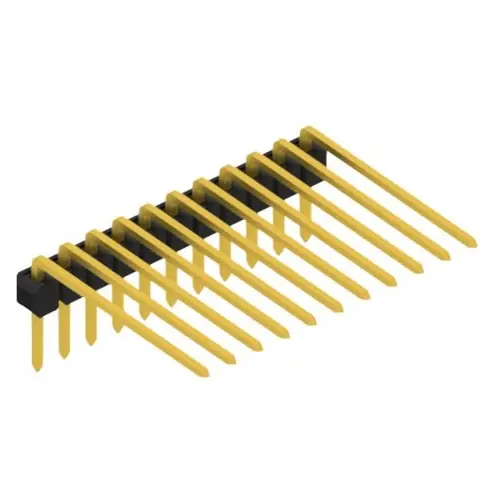 Stiftleiste, 11-polig, RM 2.54 mm, abgewinkelt, schwarz, SL318211G Versand Am Gleichen Tag