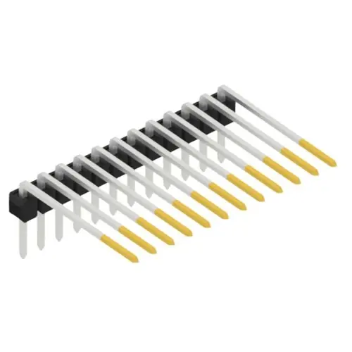 Stiftleiste, 12-polig, RM 2.54 mm, abgewinkelt, schwarz, SL318212S Neue Kollektion