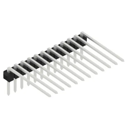 Nur Für Kurze Zeit Stiftleiste, 12-polig, RM 2.54 mm, abgewinkelt, schwarz, 10056248