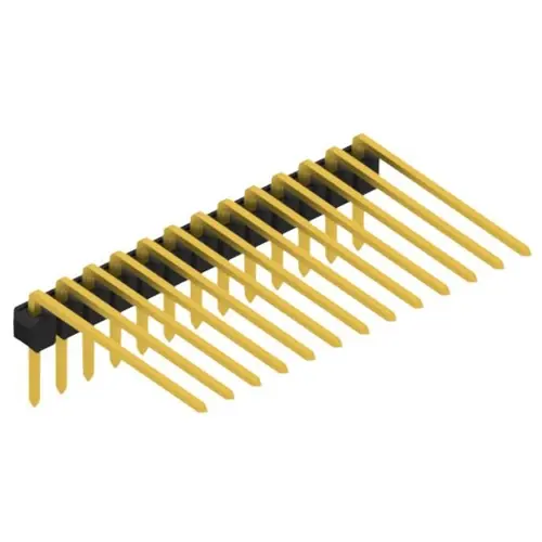 Stiftleiste, 13-polig, RM 2.54 mm, abgewinkelt, schwarz, SL318213G Bestpreis