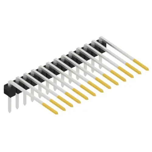 Neu Im Sortiment Stiftleiste, 13-polig, RM 2.54 mm, abgewinkelt, schwarz, SL318213S