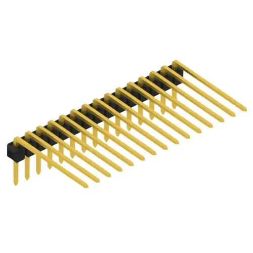 Expressversand Stiftleiste, 15-polig, RM 2.54 mm, abgewinkelt, schwarz, SL318215G