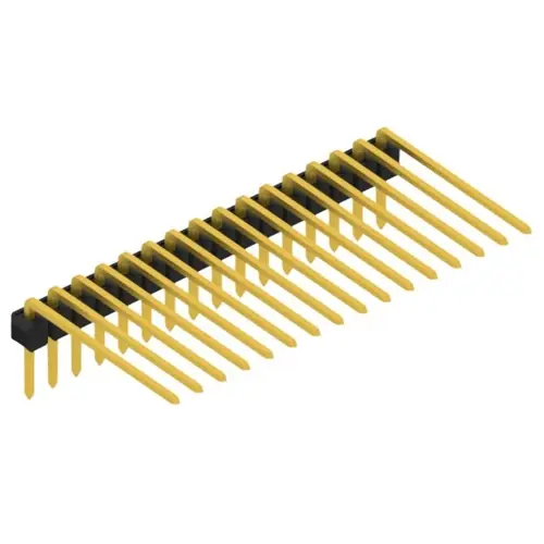 Ausverkauf Stiftleiste, 16-polig, RM 2.54 mm, abgewinkelt, schwarz, SL318216G