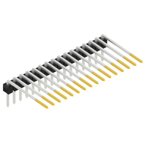 Stiftleiste, 16-polig, RM 2.54 mm, abgewinkelt, schwarz, SL318216S Versand Am Gleichen Tag