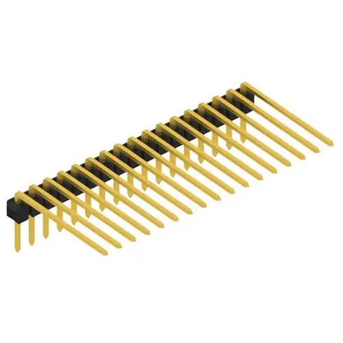 Nur Für Kurze Zeit Stiftleiste, 17-polig, RM 2.54 mm, abgewinkelt, schwarz, SL318217G