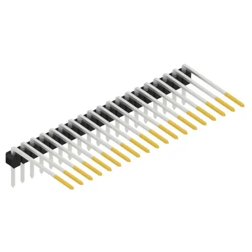 Saisonangebot Stiftleiste, 19-polig, RM 2.54 mm, abgewinkelt, schwarz, SL318219S