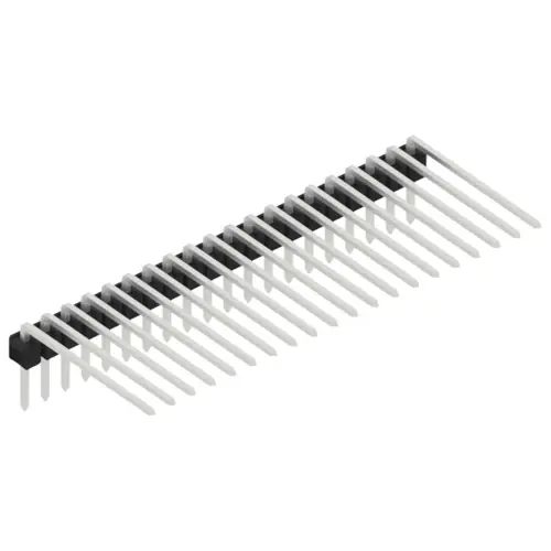 Wochenendangebot Stiftleiste, 20-polig, RM 2.54 mm, abgewinkelt, schwarz, 10056251