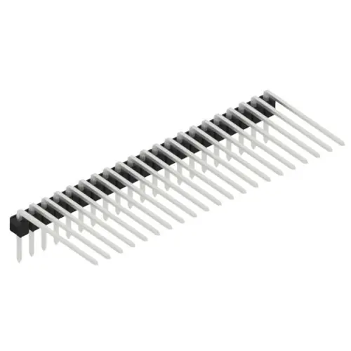 Stiftleiste, 21-polig, RM 2.54 mm, abgewinkelt, schwarz, SL318221Z Top-Preis