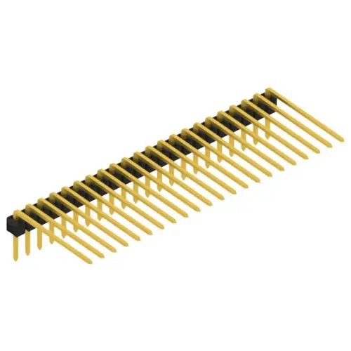 Stiftleiste, 22-polig, RM 2.54 mm, abgewinkelt, schwarz, SL318222G Saisonangebot