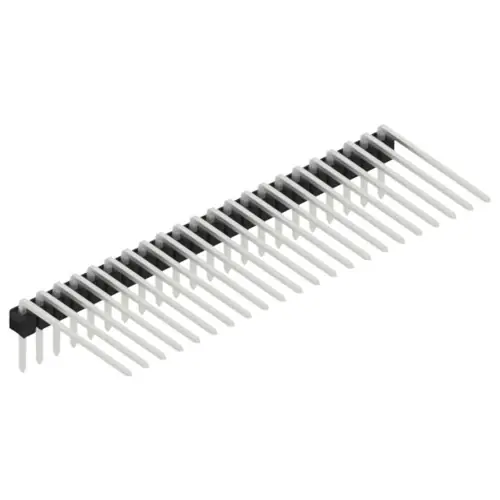 Stiftleiste, 22-polig, RM 2.54 mm, abgewinkelt, schwarz, SL318222Z Neu Im Sortiment
