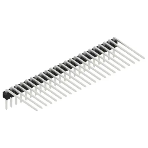 Aktuell Stiftleiste, 23-polig, RM 2.54 mm, abgewinkelt, schwarz, 10128257