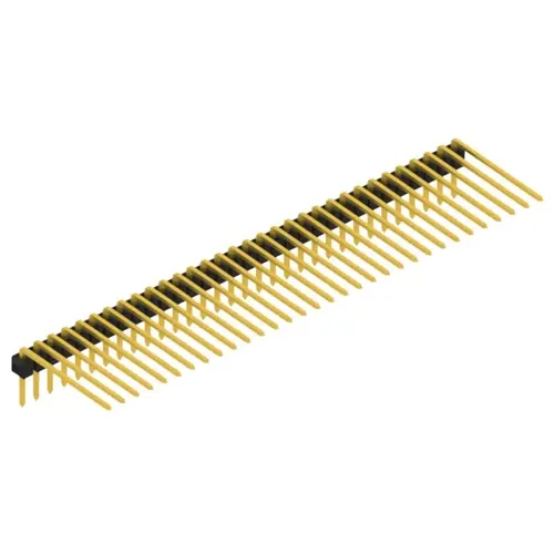 Aktuell Stiftleiste, 32-polig, RM 2.54 mm, abgewinkelt, schwarz, SL318232G