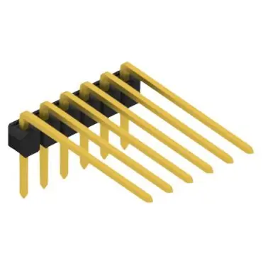 Neue Ware Stiftleiste, 6-polig, RM 2.54 mm, abgewinkelt, schwarz, SL31826G