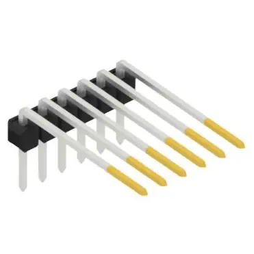 Stiftleiste, 6-polig, RM 2.54 mm, abgewinkelt, schwarz, SL31826S Saisonangebot