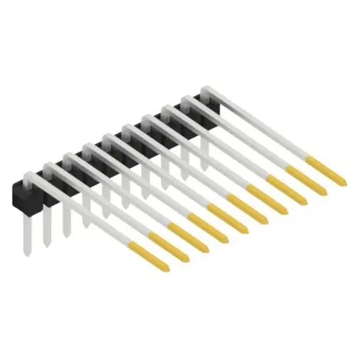 Jetzt Bestellen Stiftleiste, 10-polig, RM 2.54 mm, abgewinkelt, schwarz, SL320710S