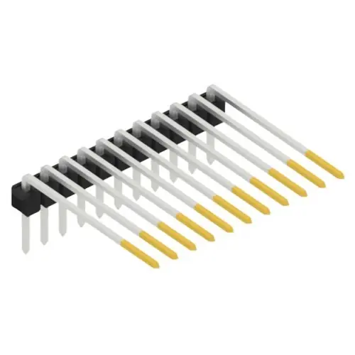 Neue Kollektion Stiftleiste, 11-polig, RM 2.54 mm, abgewinkelt, schwarz, SL320711S