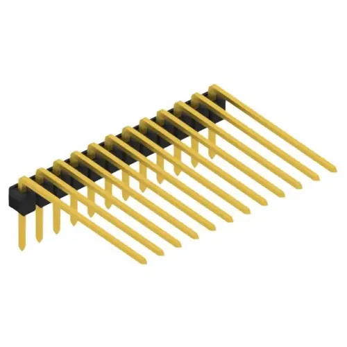 Stiftleiste, 12-polig, RM 2.54 mm, abgewinkelt, schwarz, SL320712G Rabatt
