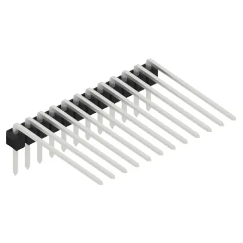 Top-Angebot Stiftleiste, 12-polig, RM 2.54 mm, abgewinkelt, schwarz, SL320712Z