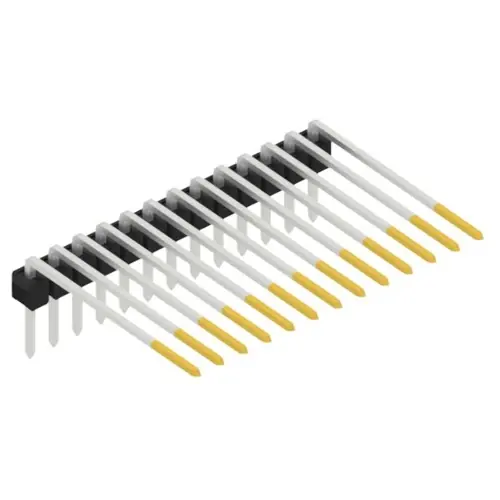 Stiftleiste, 13-polig, RM 2.54 mm, abgewinkelt, schwarz, SL320713S Sonderaktion
