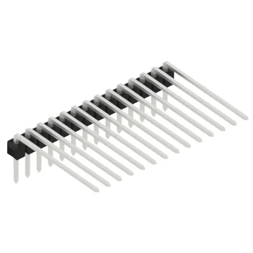 Sonderangebot Stiftleiste, 14-polig, RM 2.54 mm, abgewinkelt, schwarz, 10056258