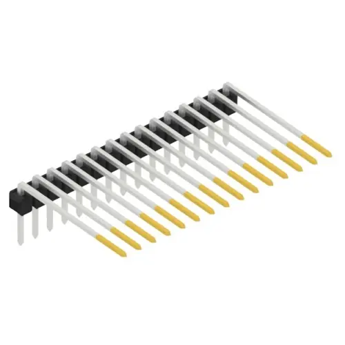 Stiftleiste, 15-polig, RM 2.54 mm, abgewinkelt, schwarz, 10056260 Solange Der Vorrat Reicht