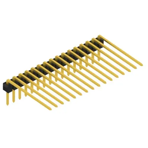 Stiftleiste, 16-polig, RM 2.54 mm, abgewinkelt, schwarz, SL320716G Rabatt